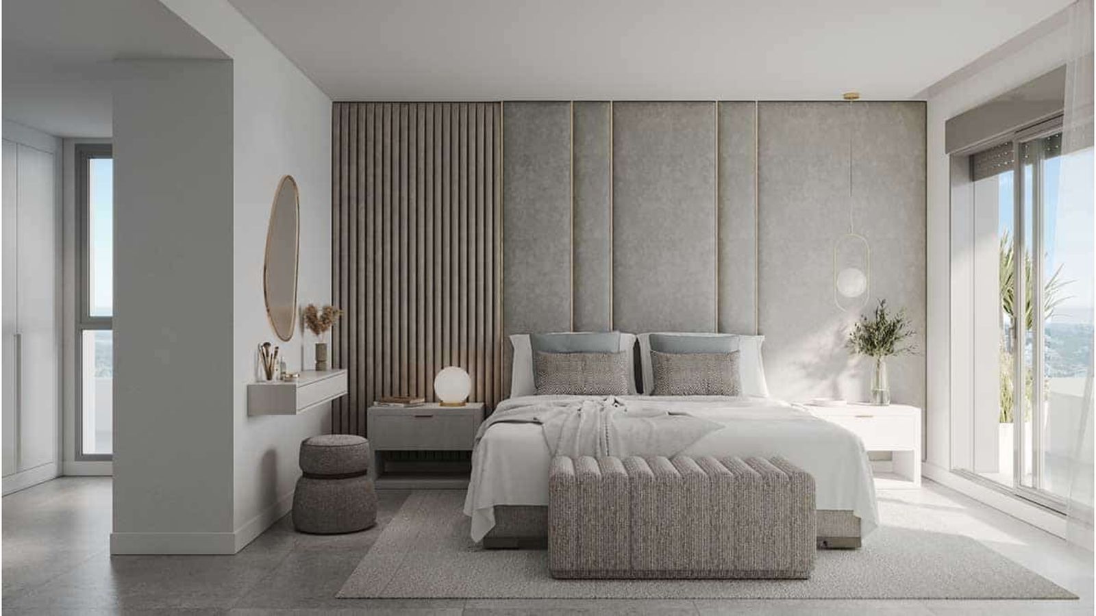 07 modern bedroom with city view